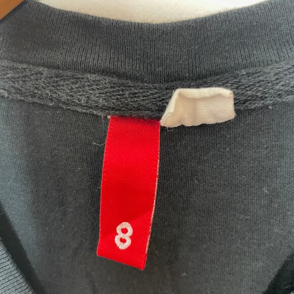 H&M Daemonic Cat Graphic T Shirt In Black Size 8 - Picture 6 of 6